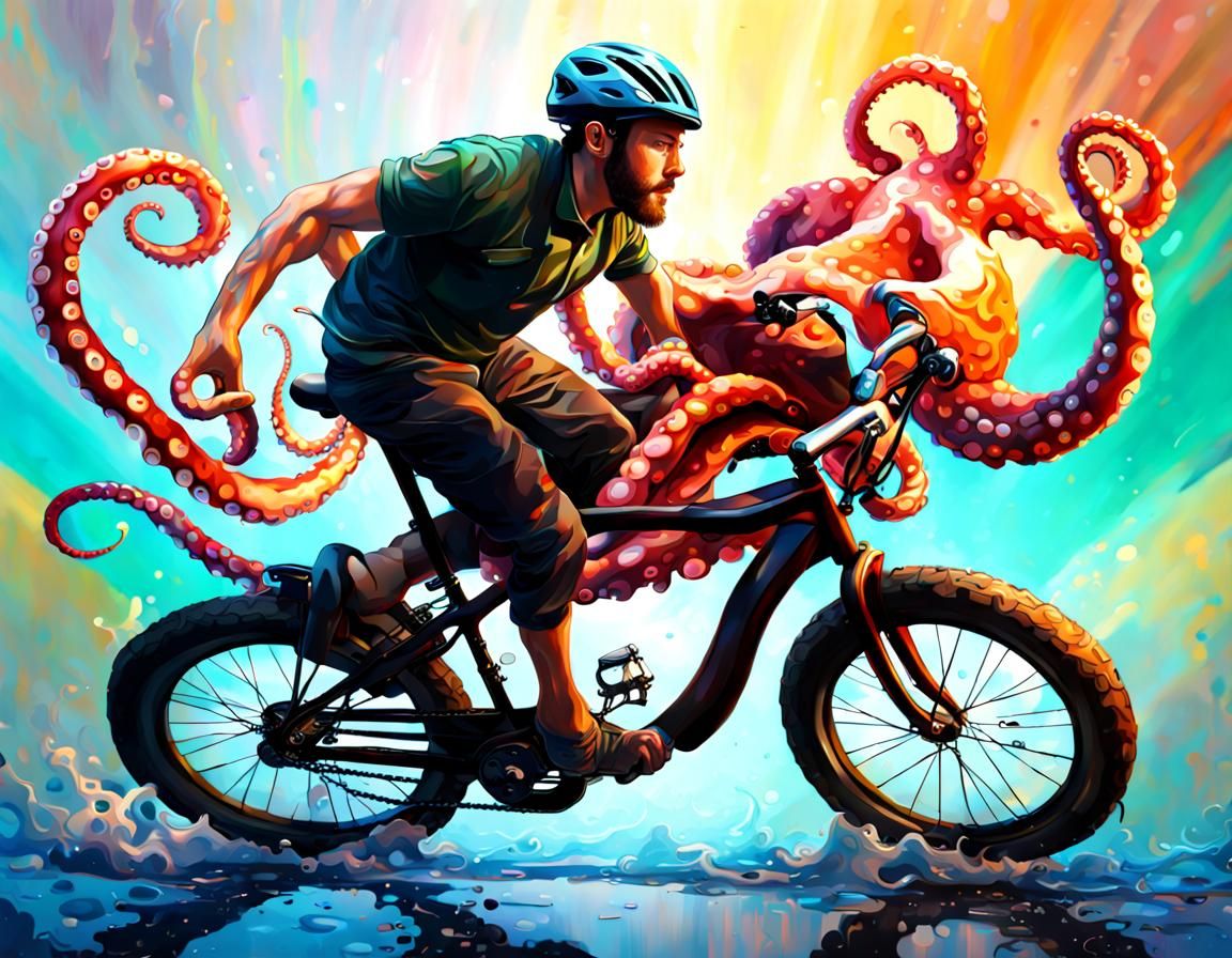 octopus biker