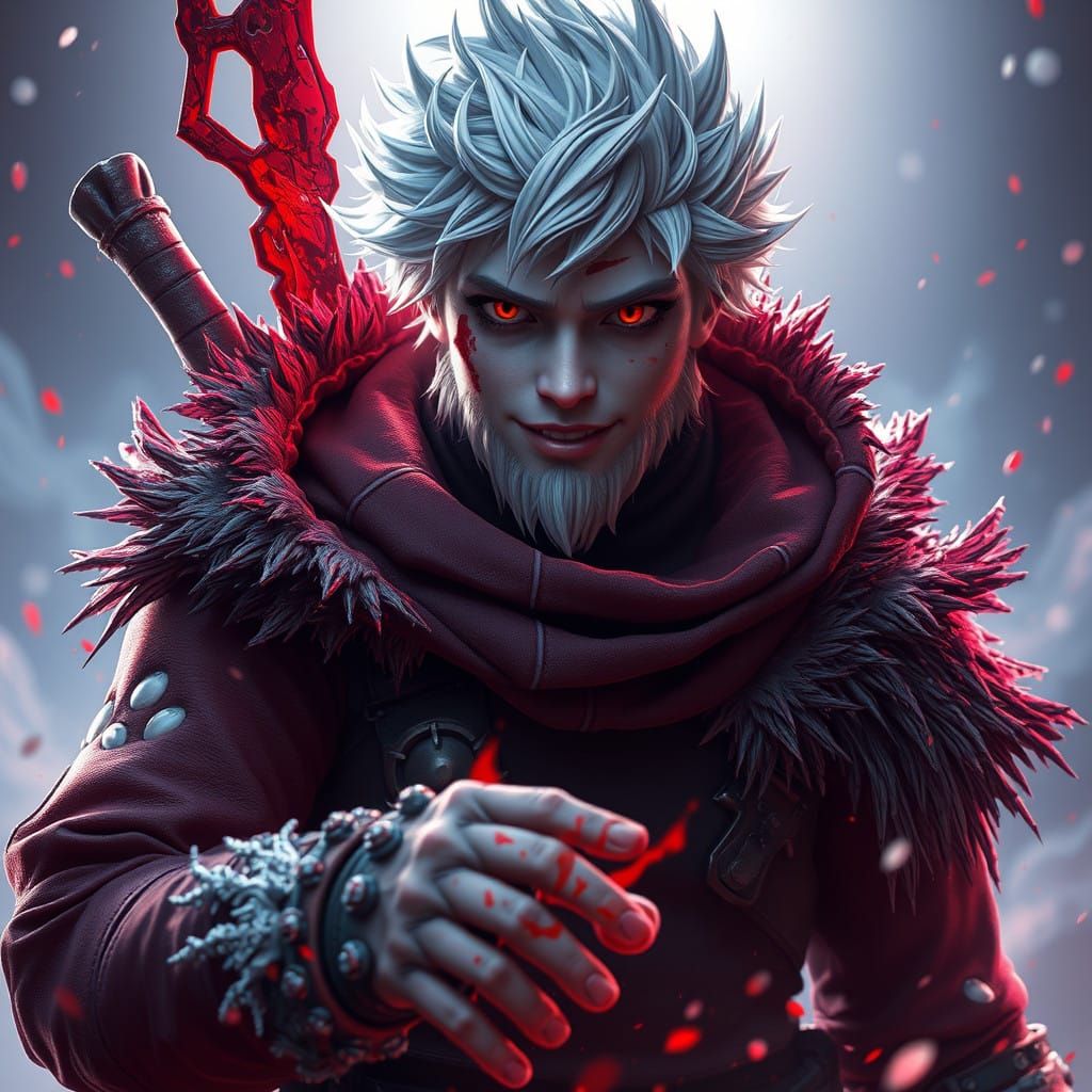 Ethereal Frost King in Vibrant Realism