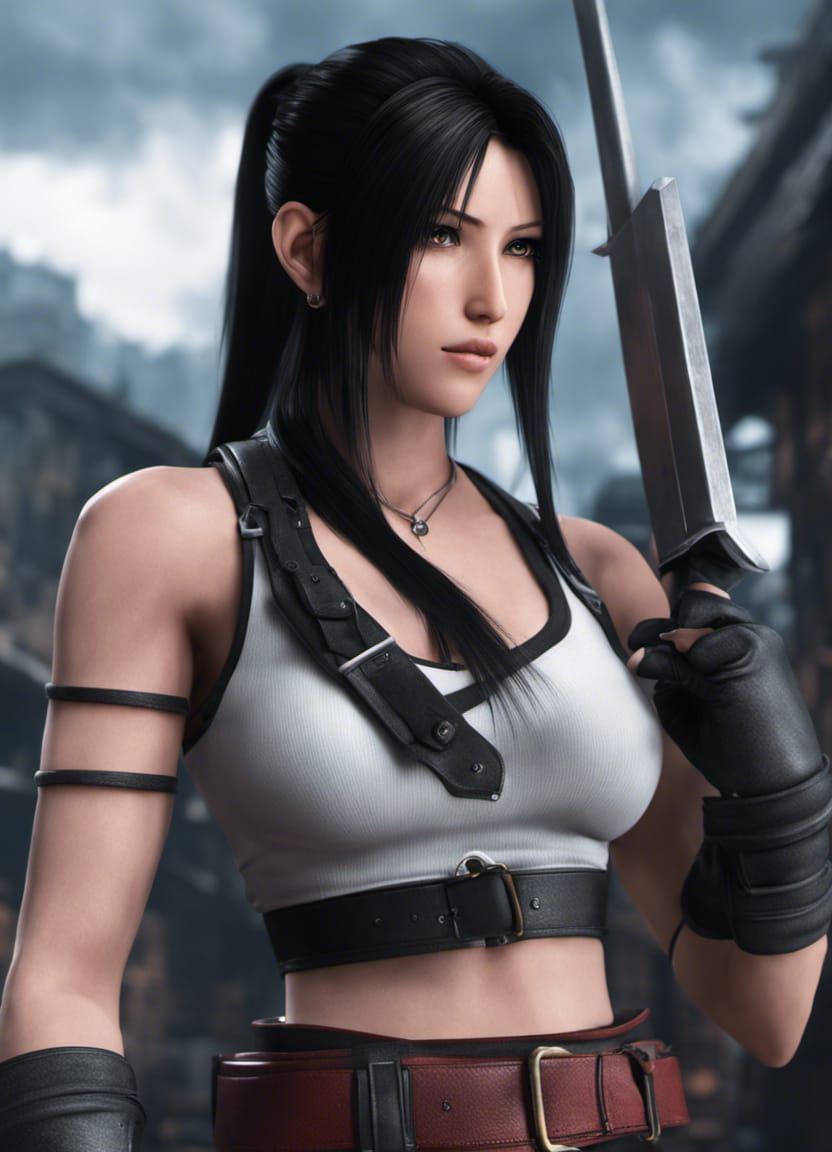 Tifa Lockhart: Cinematic Digital Matte Painting