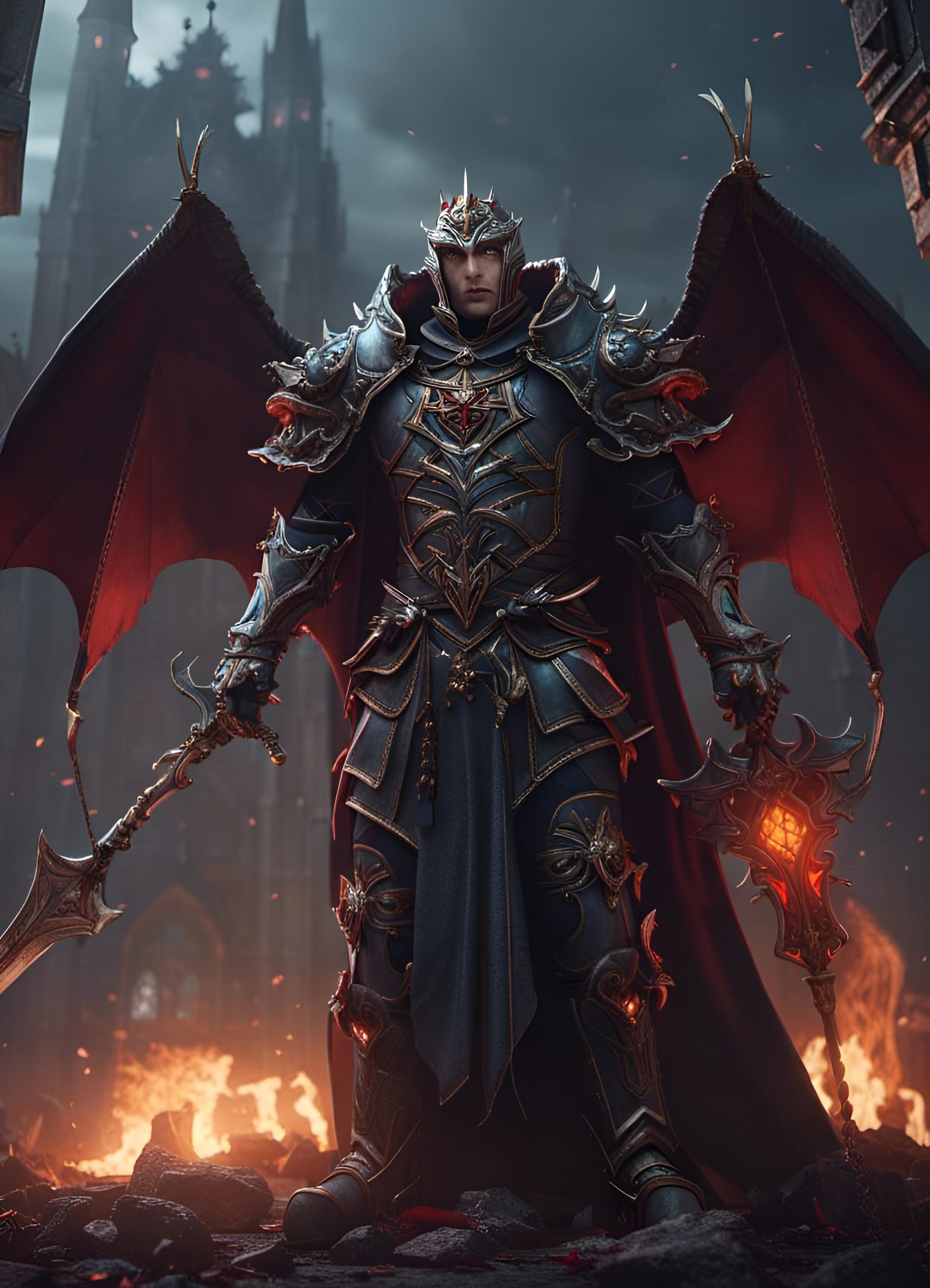 Vampire God in Armor: Medieval Magic Knight