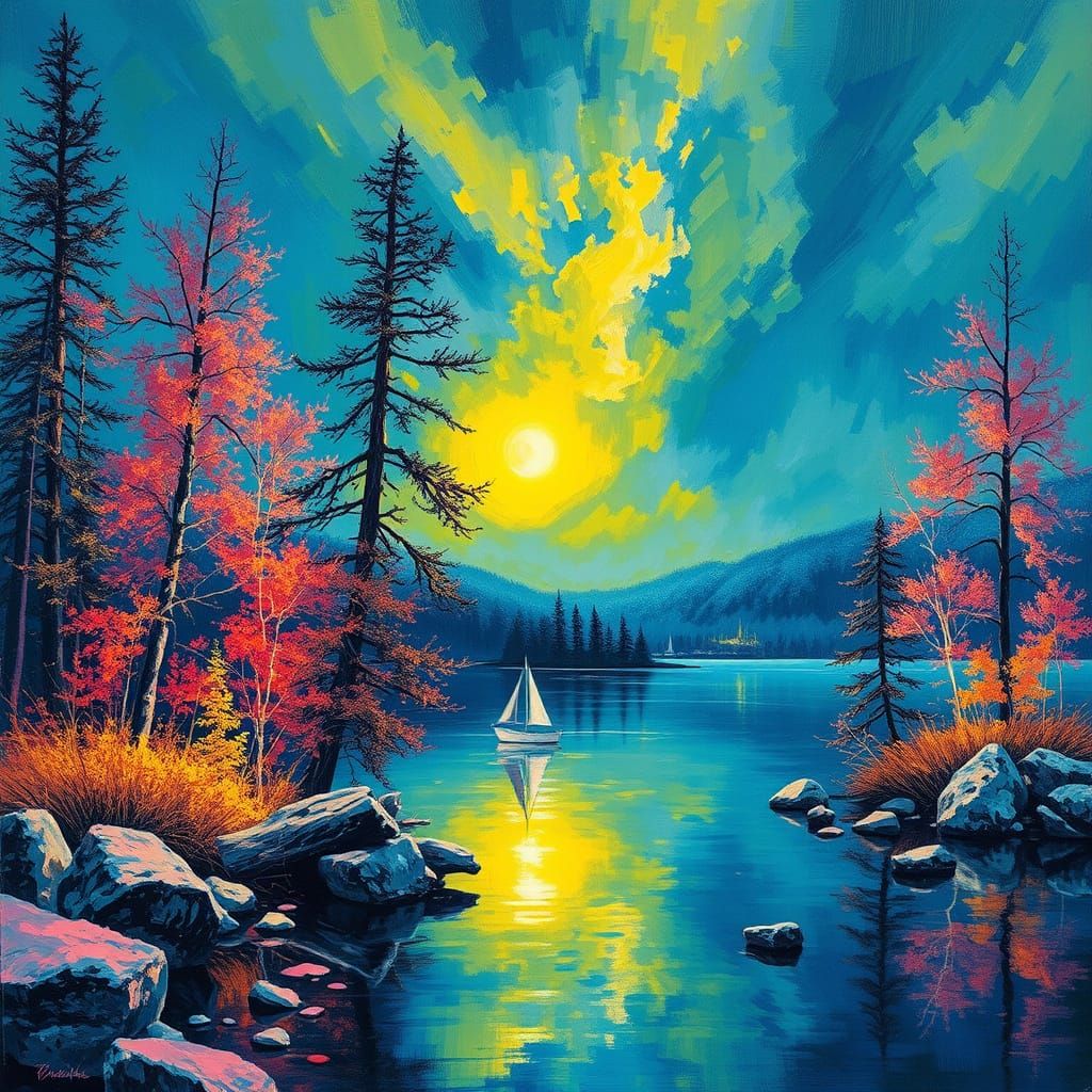 eternal 
Fluorescent oil painting  by Konstantin Korovin and...