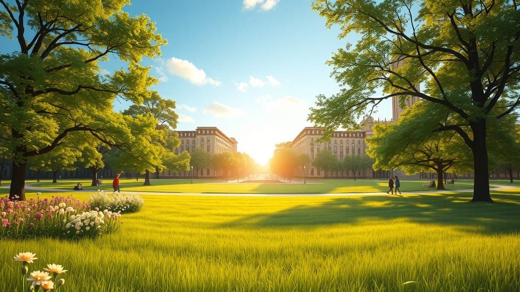 Surreal Landscape Transitions from Reality to Serenity in Et...