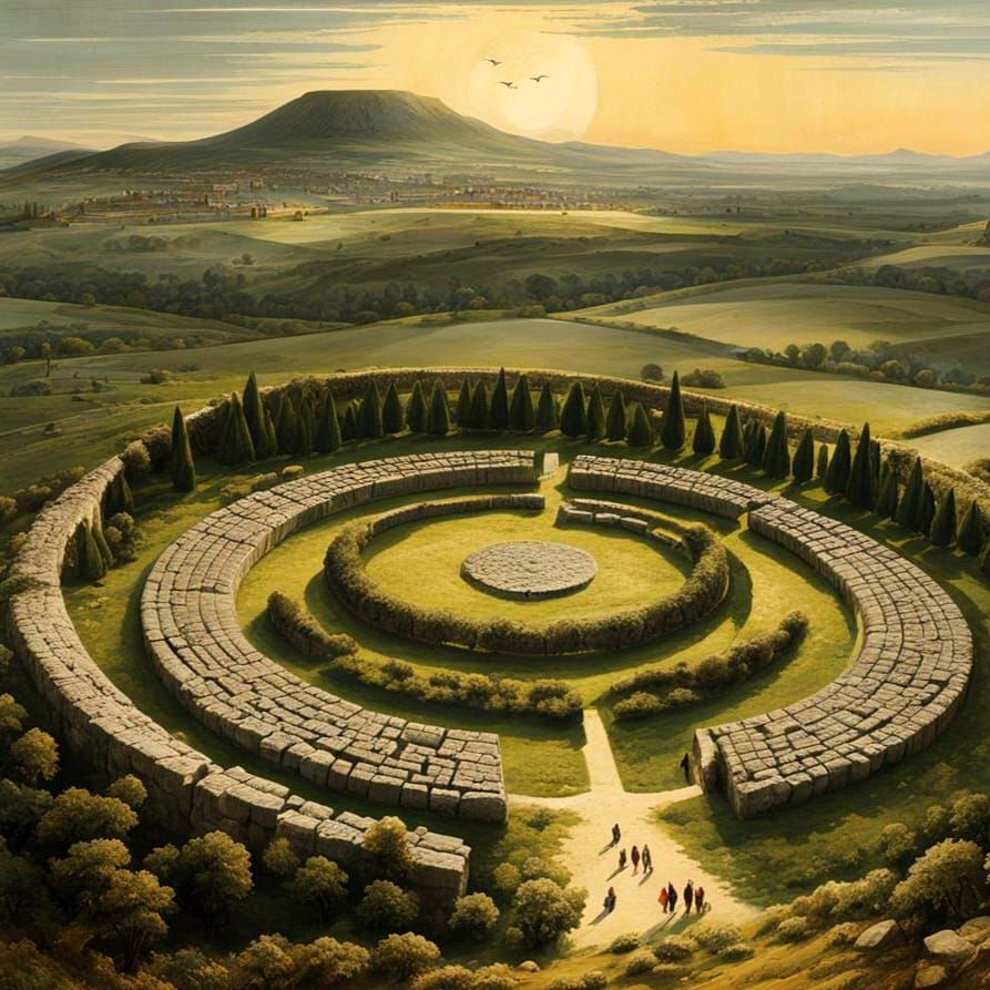 Ancient Stone Circle in Ethereal Light