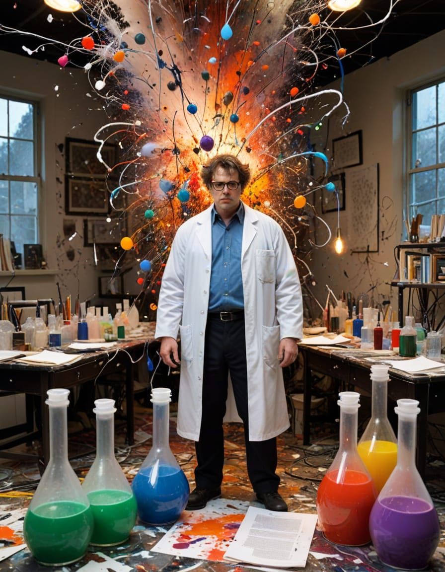 Mad scientist.