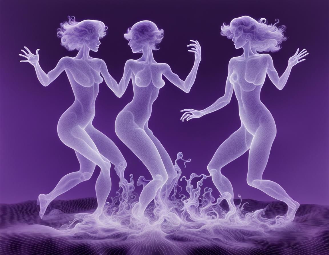 X-Ray of cartoons dancing with an overlay of esophoria