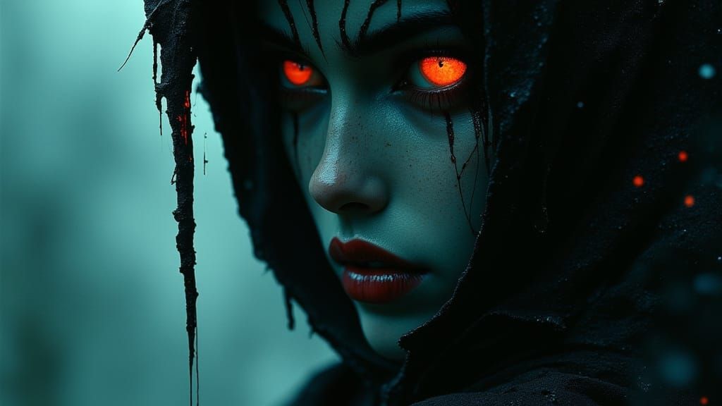 Fearful Portrait in Darkness: Amnesia Concept Art