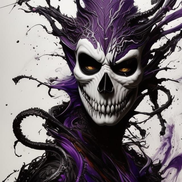 Jack Skellington Portrait in Hyperdetailed Digital Art