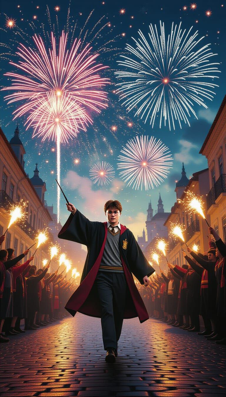 Harry Potter Celebrates in Brazil: Matte Painting