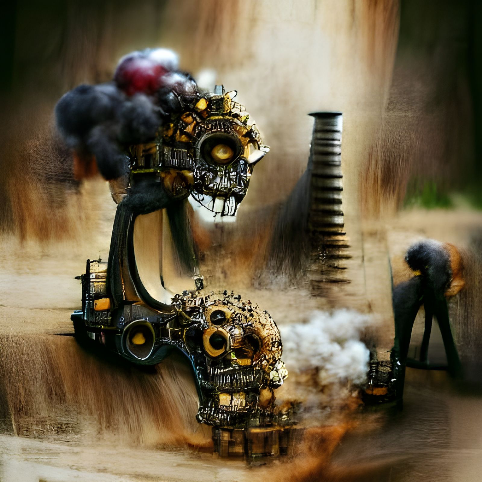 Machines Destroying Everything: Steampunk Skull