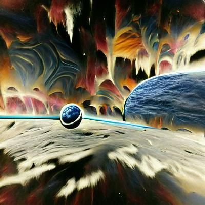 Majestic Planet in Deep Space
