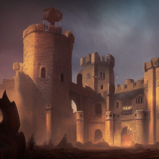 Medieval Castle Ruins: Fantasy Concept Art