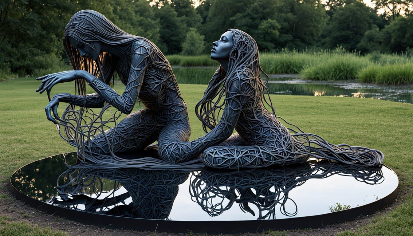 Surreal Fragmented Sculpture in Whimsical, Handmade Style