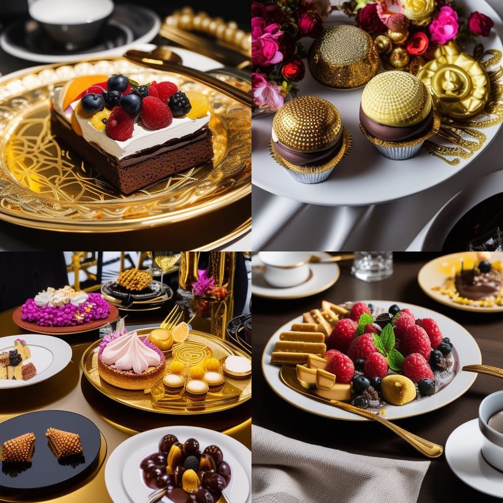 Luxurious Cyberpunk Desserts in Daylight