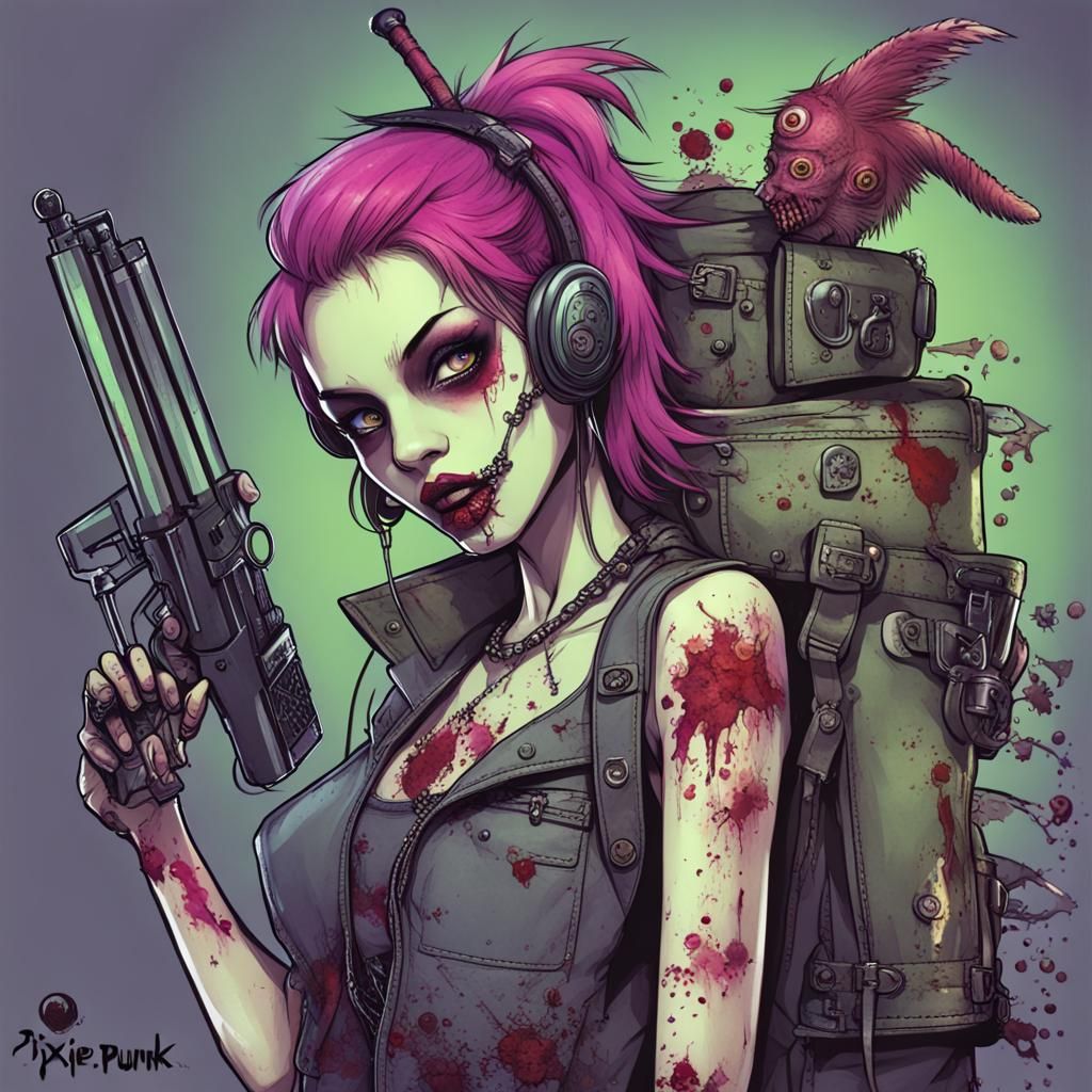 Pixiepunk Zombiepunk Hybrid Image