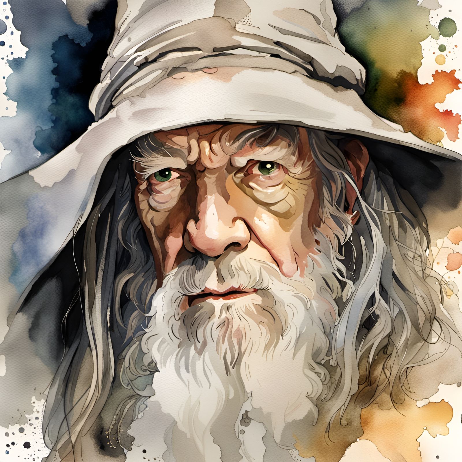 Gandalf in watercolours