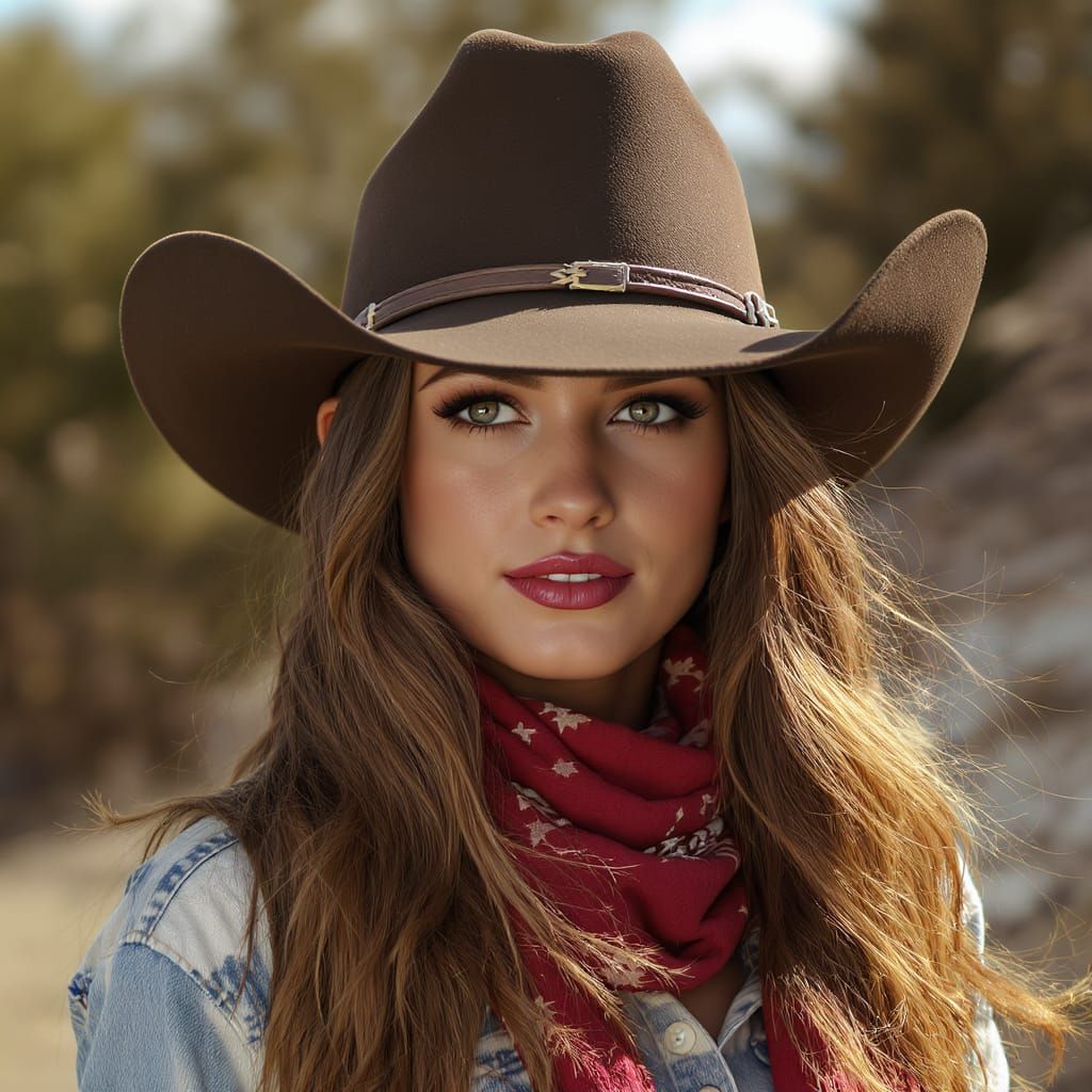 Cowgirl Portrait with Natural Lighting