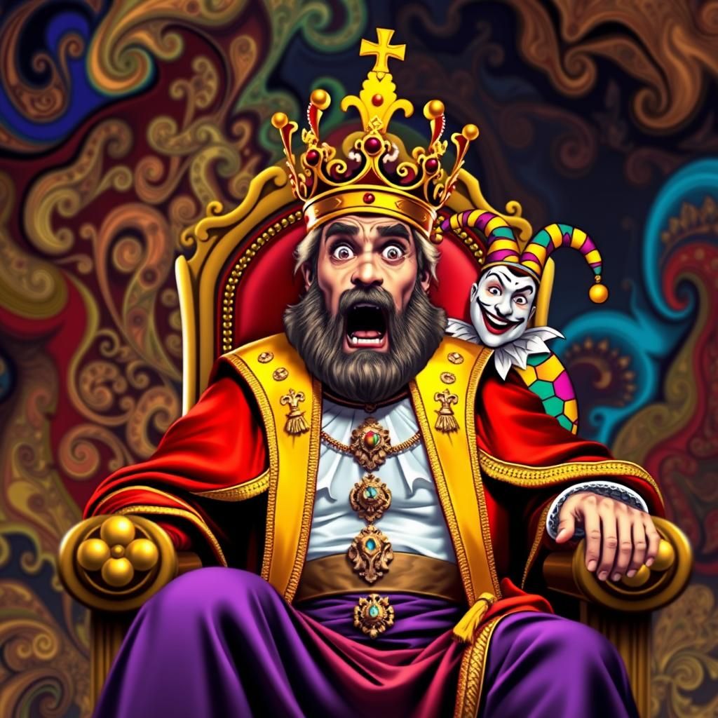 Regal King Portrait.