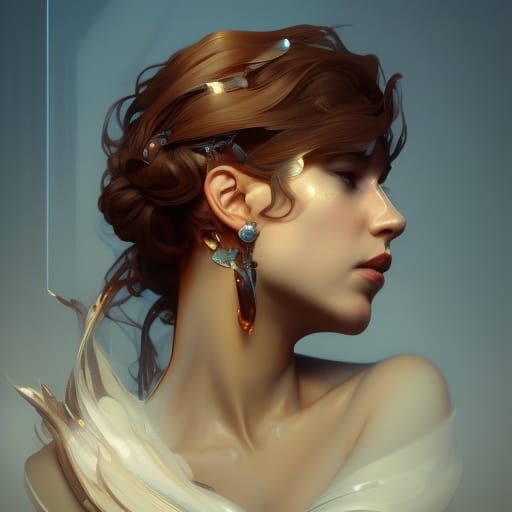 Hyperdetailed Portrait of a Queen in Digital Art Style