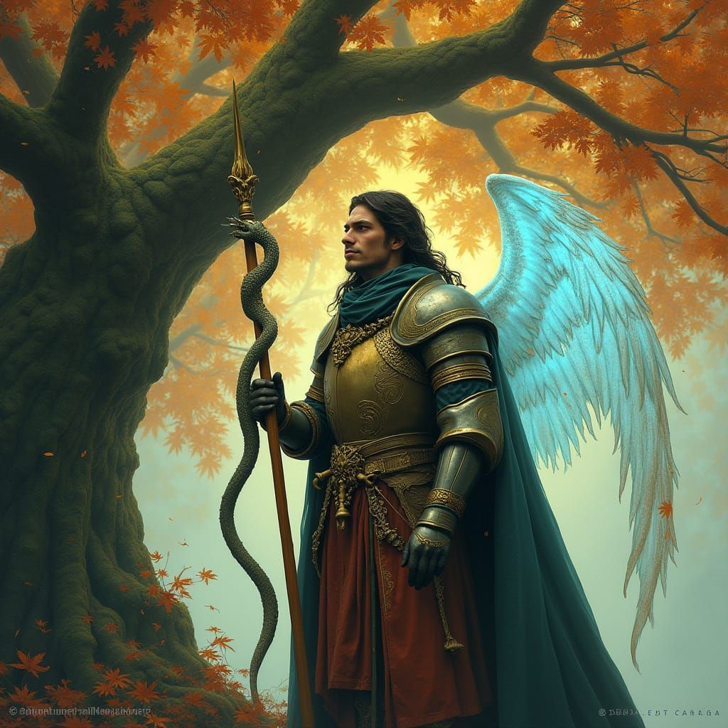 Northern French Canadian Cleric Amidst Maple Tree Canopy