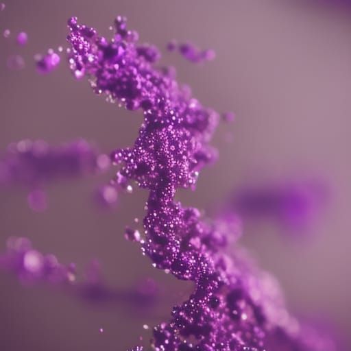Hyperrealistic Purple Rain in Cinematic Style