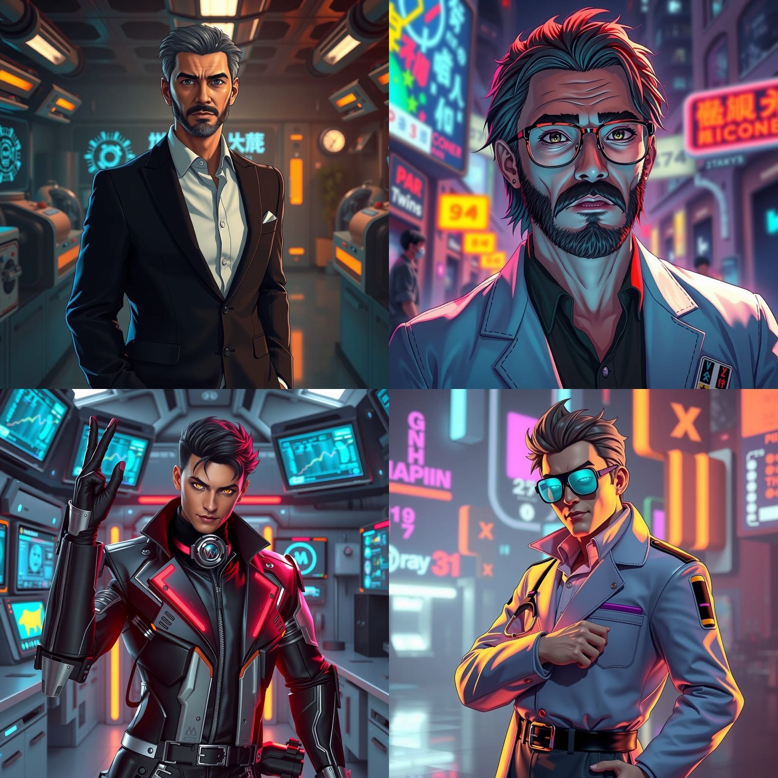 Robert Montgomery Jr. as Dr. Rod Murdock in Anime Style