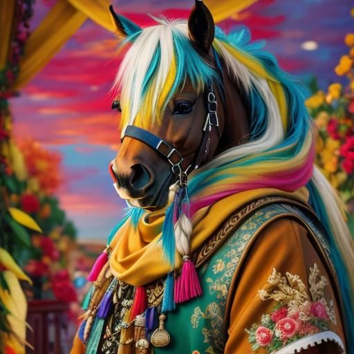 Detailed 3D Render of a Shetland Pony