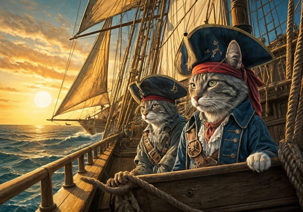 🏴‍☠️ Pirate Cats of the Caribbean 🏴‍☠️