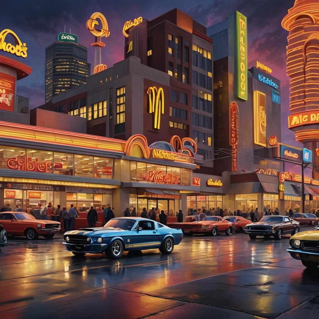 Ford Shelby Overrun by McDonald's in Hyper-Realistic Digital...