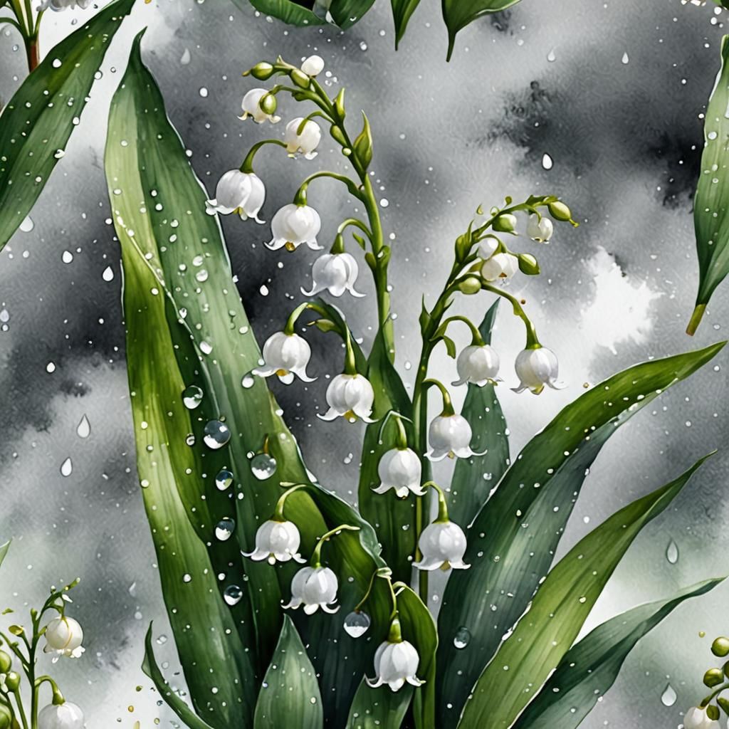 a beautiful lily of the valley