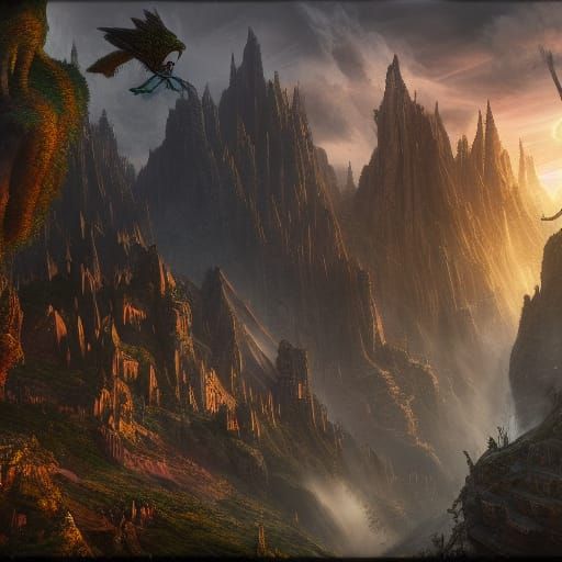 Fantastical Matte Painting in Deep Color