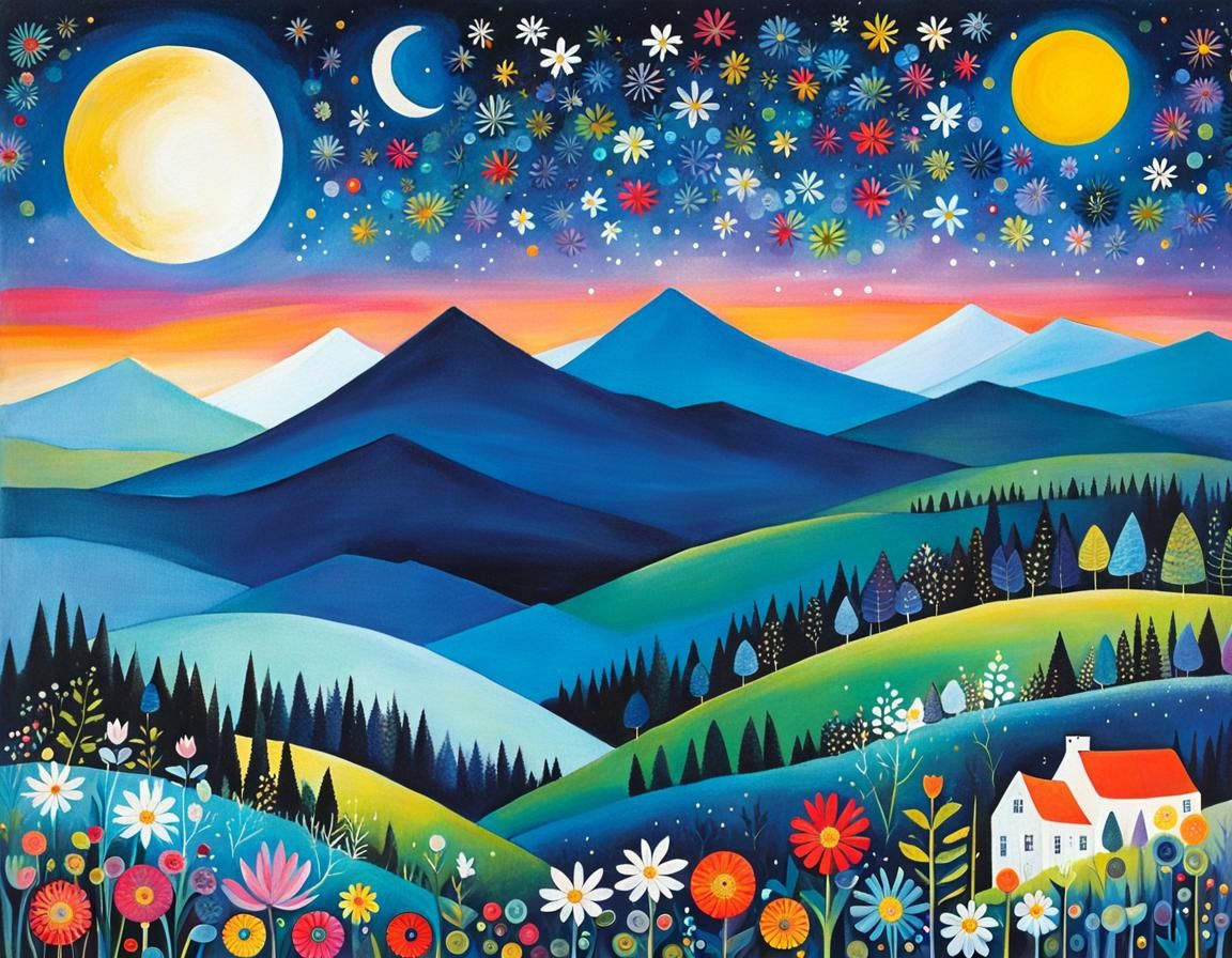 🗻  🗽 🚠 Mystical, moonlit, majestic, mirage, Mila Marquis, Rosina Wachtmeister, Clyde Aspevig