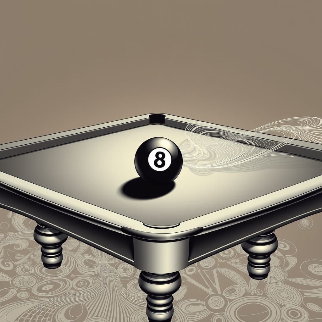 Twisting Pool Table in Abstract Fractal Style