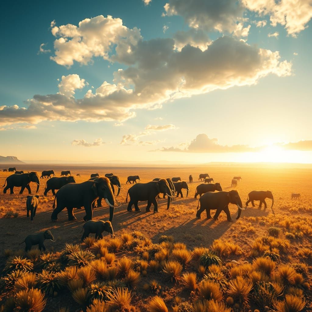 Atardecer Dorado en la Sabana