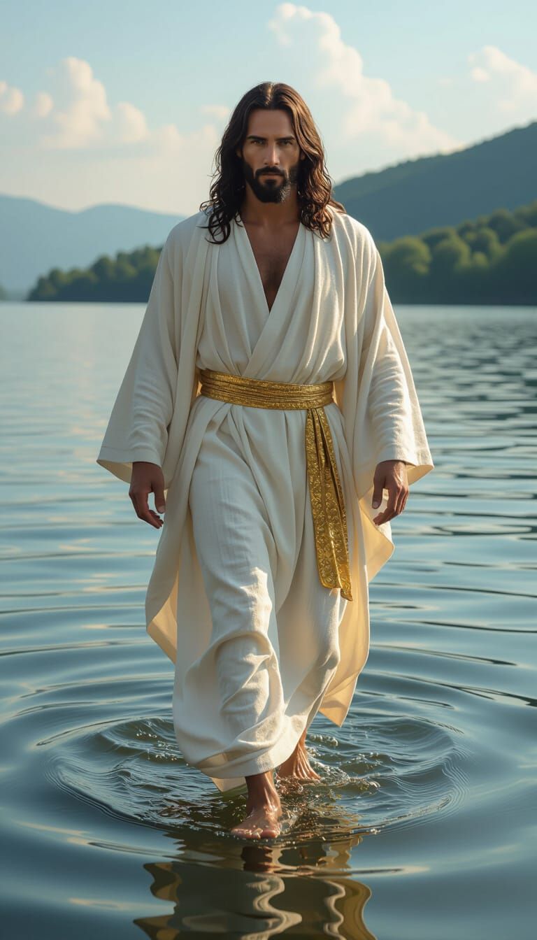 Jesus Walks on Water: A Baroque-Style Depiction