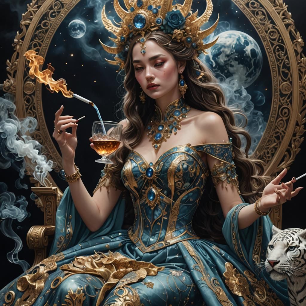 Goddess of Reality Consuming the Universe