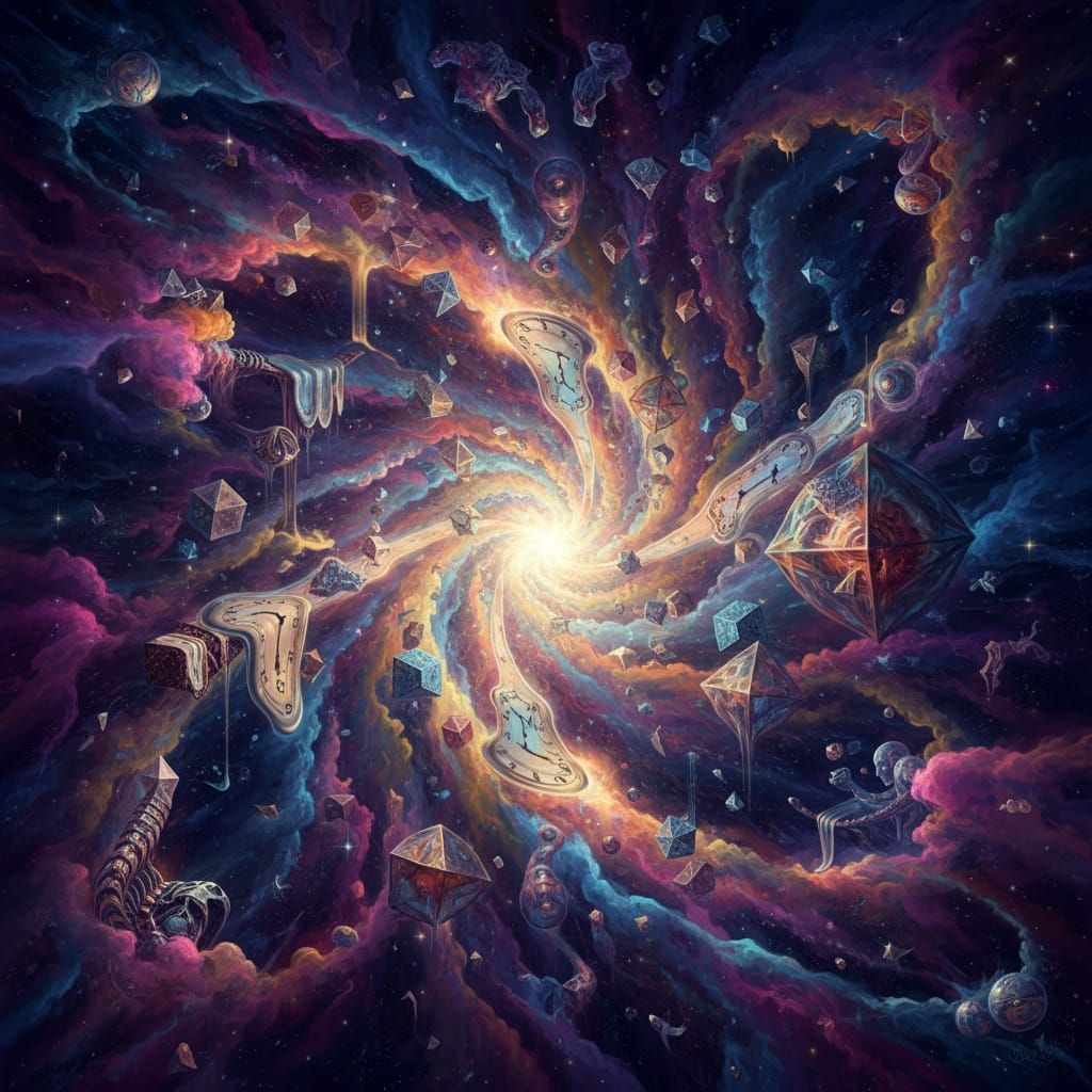 Surreal Cosmic Explosion of Light and Color