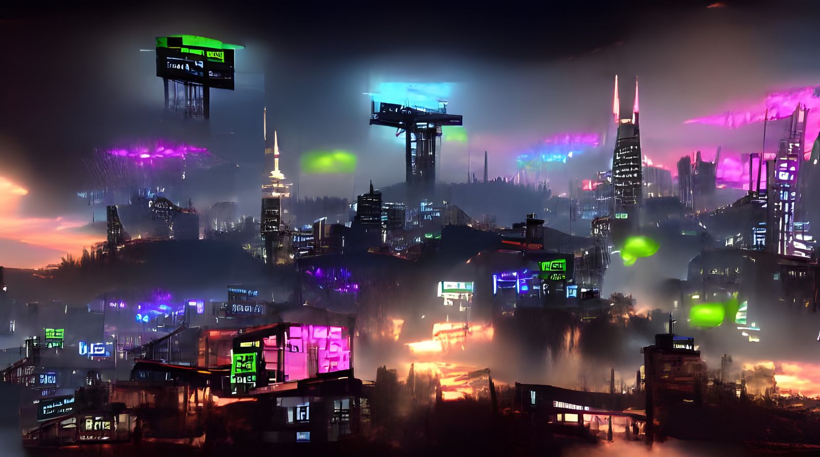 Simple AI Generated Skyline Concept