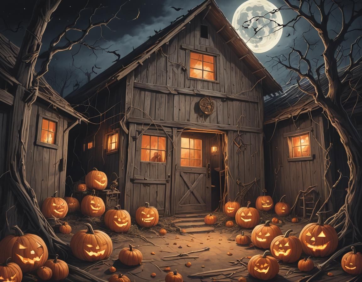 Mystical Halloween Night in Gothic Style
