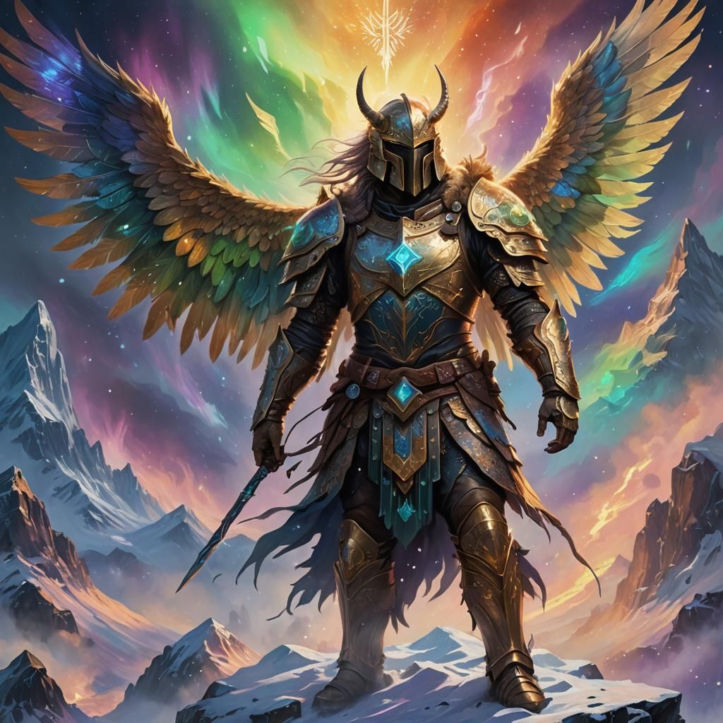 Mystical Being Lios on Misty Mountain Peak