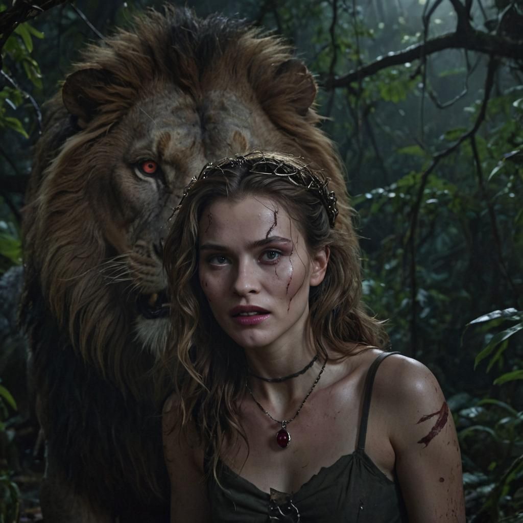 Eerie Pale Woman Emerges From Jungle Darkness