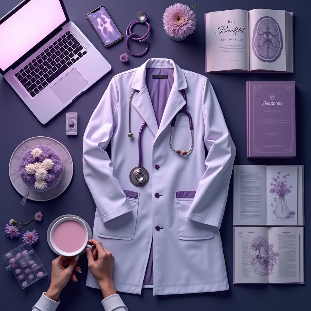 Elegant Medical Ambiance with Motivational Quote