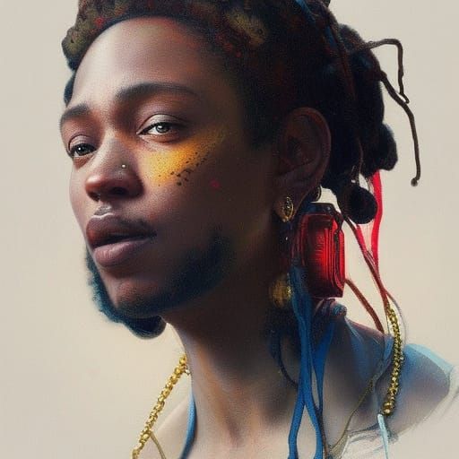 Hip Hop Portrait in Baroque Style
