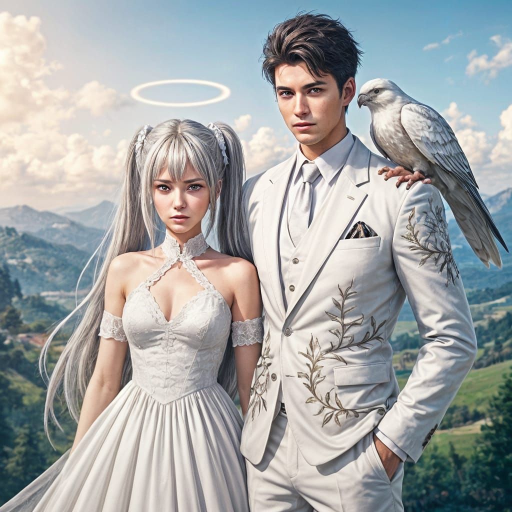 Anime PUBG Characters: Sara and Carlo in Love