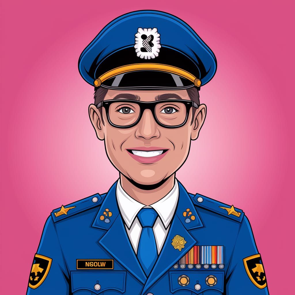 A Joyful Musician Performs with Exuberance and Energy