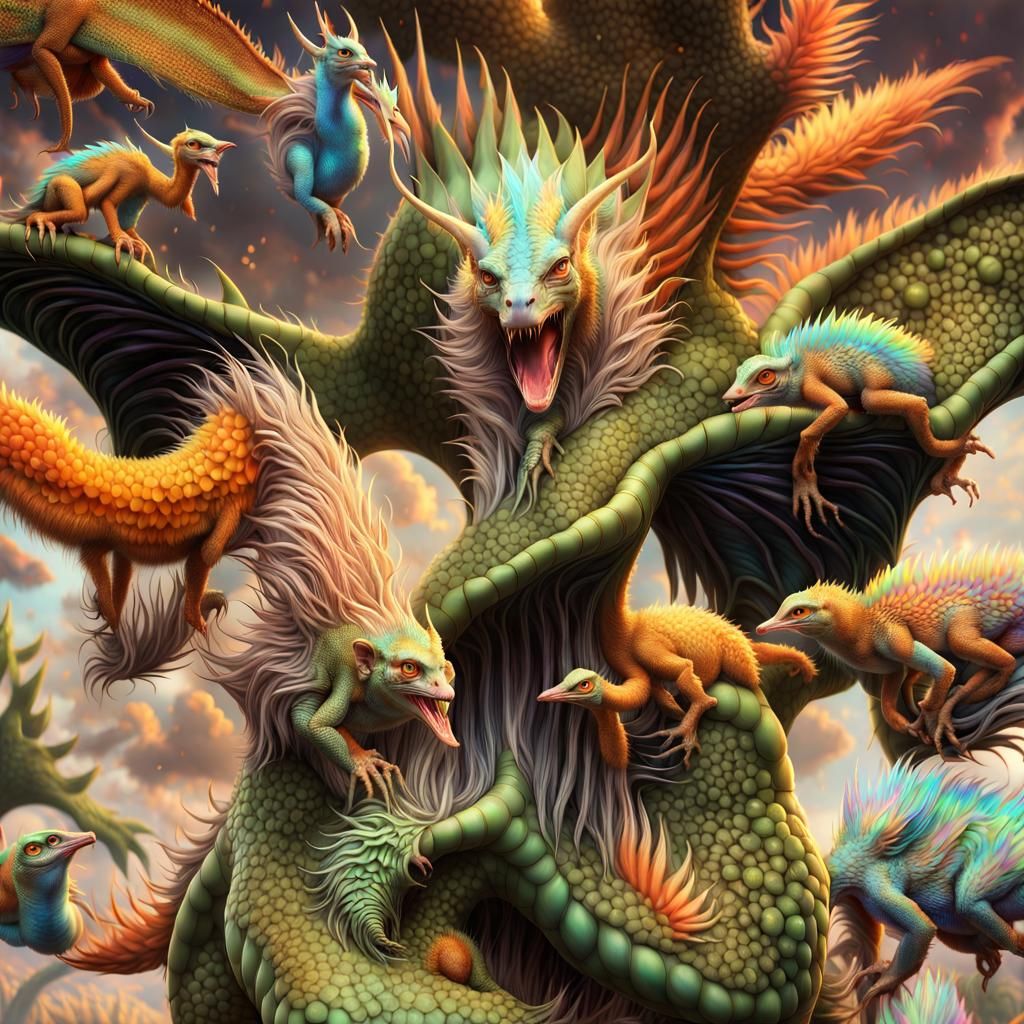 Exotic Creatures of Xeno Biologies in Bizarre Art