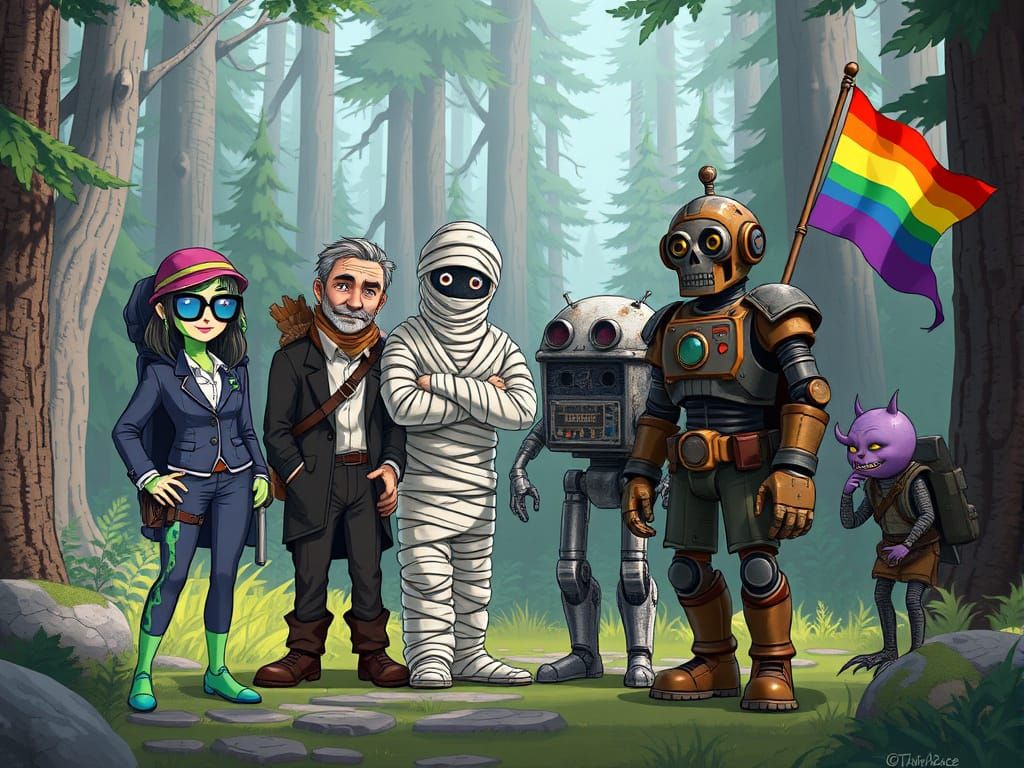 Misplaced Heroes in Fantasy Forest: Bizarre Adventurers Unit...