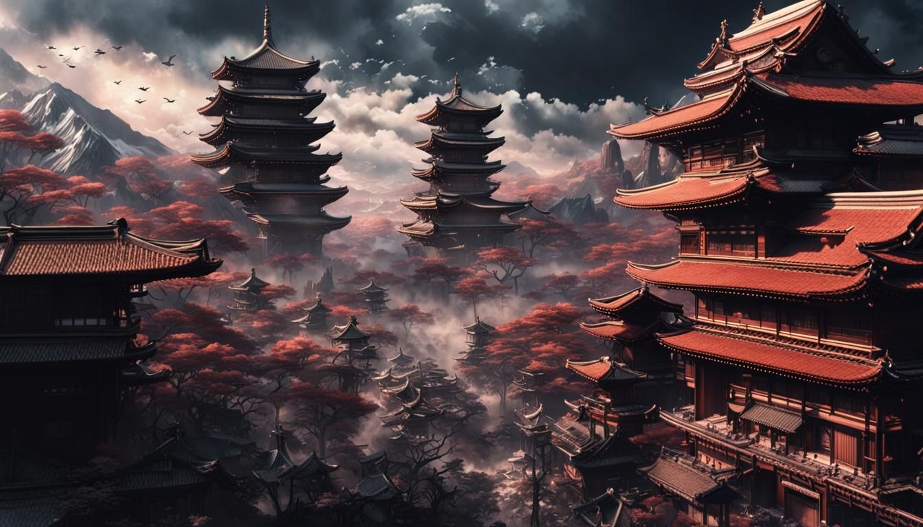 Atarashii Gakko! Digital Matte Painting