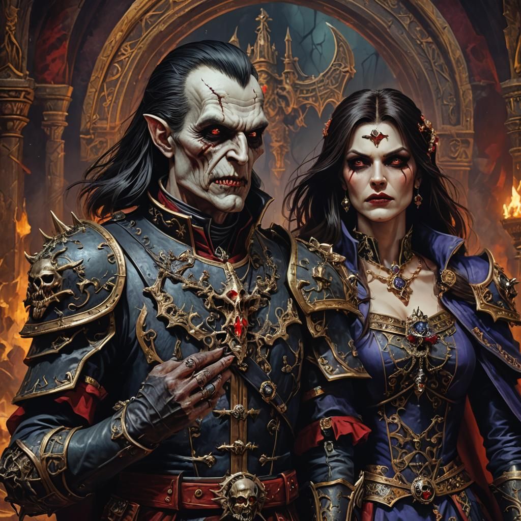 Warhammer Vampire Counts: Husband and Wife Portrait