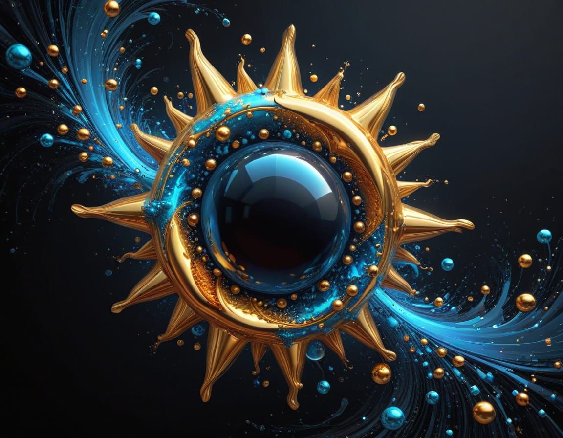 Vibrant Pisces in Mid-Jump, Whimsical Candy Art