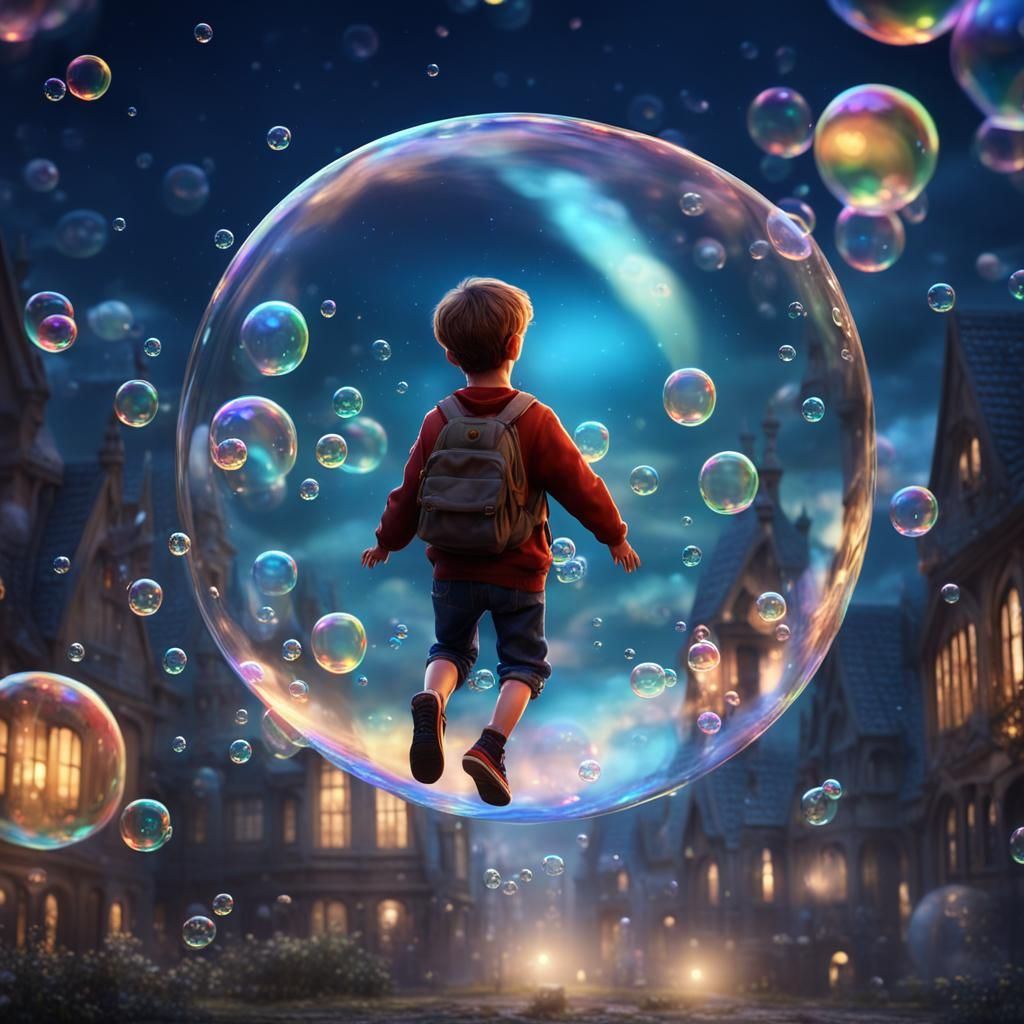 Boy in Bubble: A Fantasy Artscape